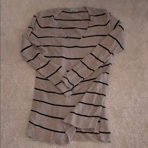 Old Navy striped tunic V Neck sweater, medium